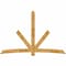 Ekena Millwork Alberta Rough Sawn Timber Gable Bracket, Western Red Cedar, 108"W x 72"H x 2"D x 6"F, 16/12 Pitch GBW108X72X0206ALB00RWR - alternate 1